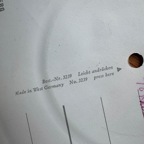 Vintage Poinsettia Christmas Card with Playable‎ Record Ninophon West Germany - Picture 5 of 6